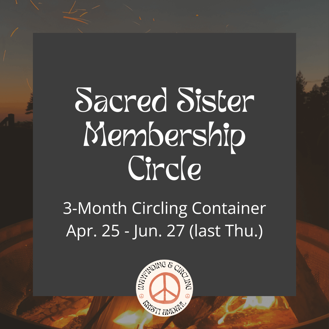 infographic for sacred sister membership circle running April to June in 2024