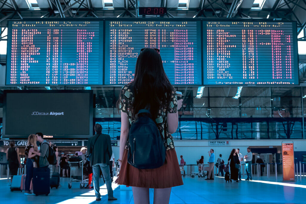 woman in airport