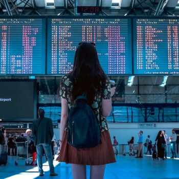 woman in airport