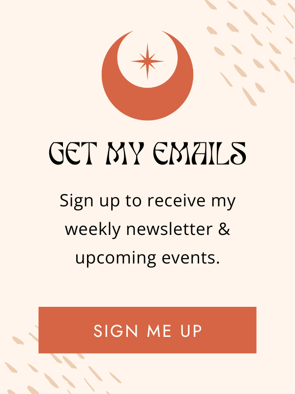 signup widget for my newsletter and upcoming events